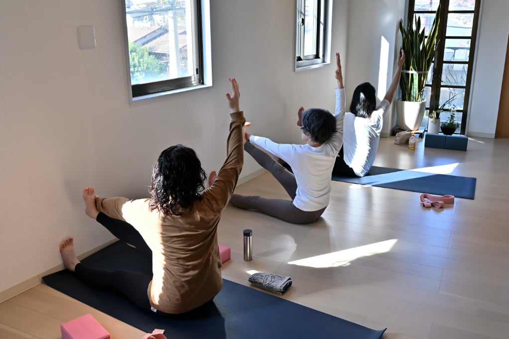 日曜日、YUKAKO先生のハタヨガ